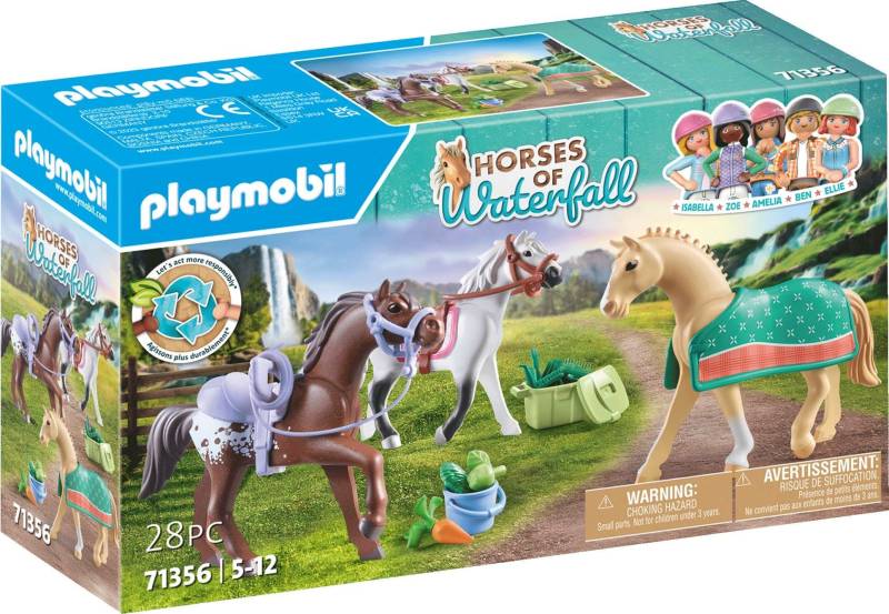 Playmobil Horses of Waterfall Spielset 3 Pferde: Morgan, Quarter Horse &  Shagya Araber von Playmobil