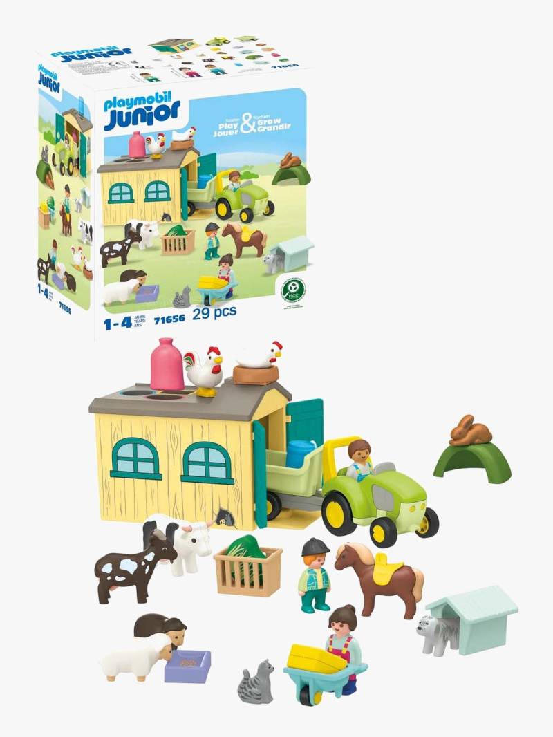 Playmobil JUNIOR 71656 Bauernhof-Abenteuer mit Traktor, Anhänger und Tieren Playmobil JUNIOR 71656 Bauernhof-Abenteuer mit Traktor, Anhänger und Tieren von Playmobil