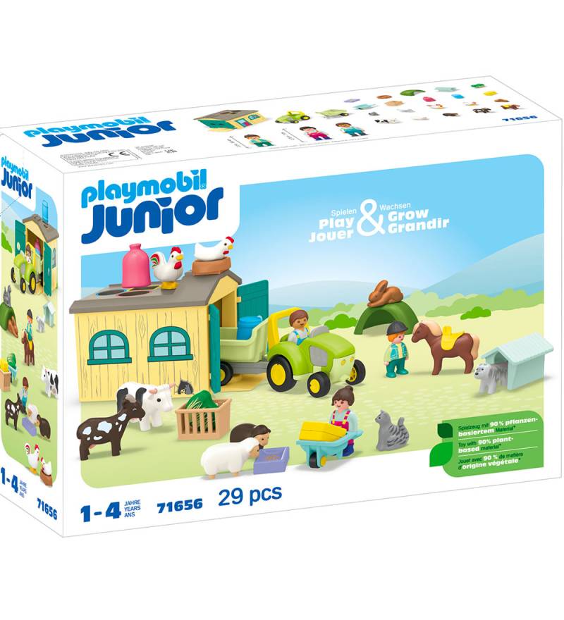 Playmobil Junior - Bauernhof m. Traktor - 71656 - 29 Teile - Playmobil - One Size - Klötze Playmobil Junior - Bauernhof m. Traktor - 71656 - 29 Teile - Playmobil - One Size - Klötze von Playmobil