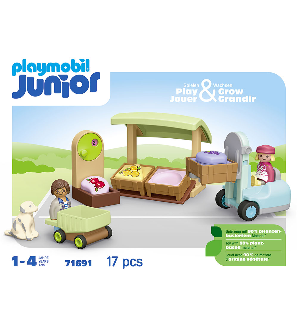 Playmobil Junior - Bio-Marktstand und... - 71691 - 17 Teile - Playmobil - One Size - Spielzeug Playmobil Junior - Bio-Marktstand und... - 71691 - 17 Teile - Playmobil - One Size - Spielzeug von Playmobil