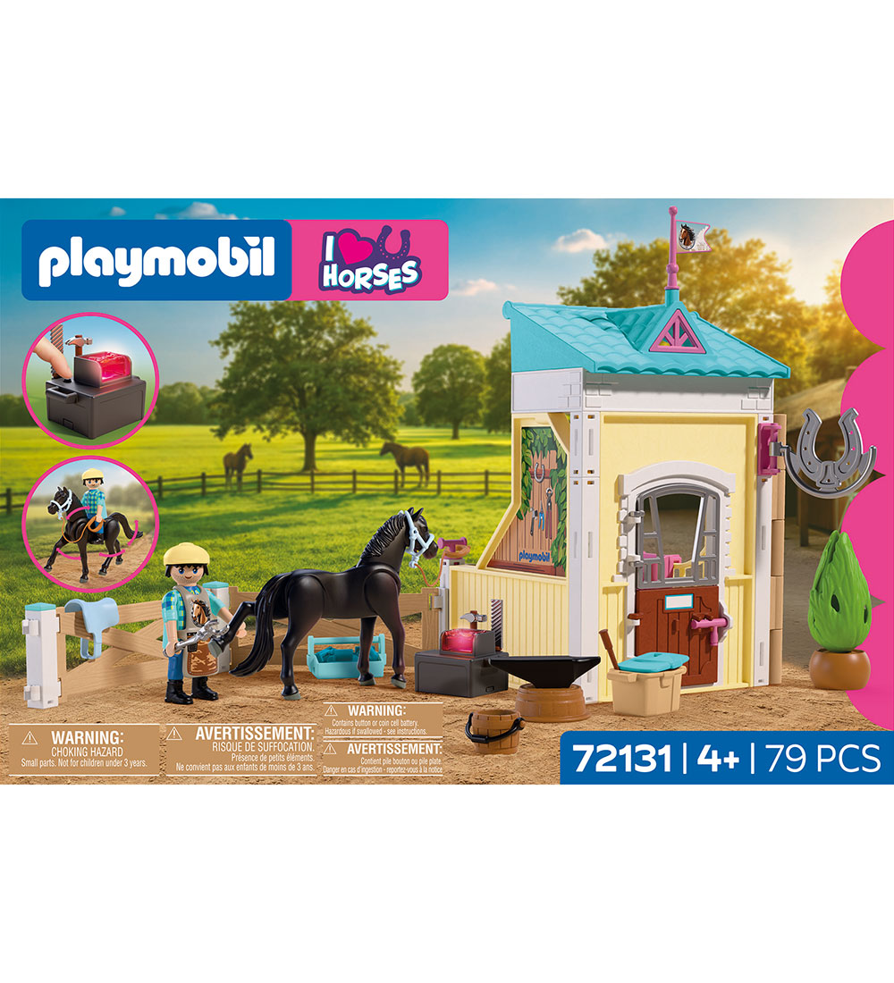 Playmobil I Love Pferde - Klein Stall mit Hufschmied 72131 - 79 - Playmobil - One Size - Spielzeug von Playmobil