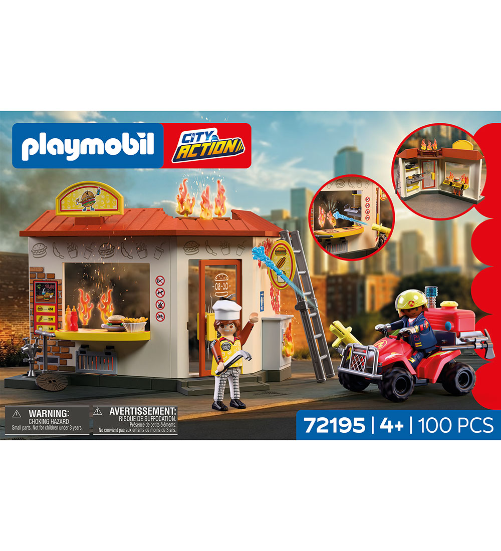 Playmobil City Action - Marke I Burger Bar 72195 - 100 Teile - Playmobil - One Size - Spielzeug Playmobil City Action - Marke I Burger Bar 72195 - 100 Teile - Playmobil - One Size - Spielzeug von Playmobil