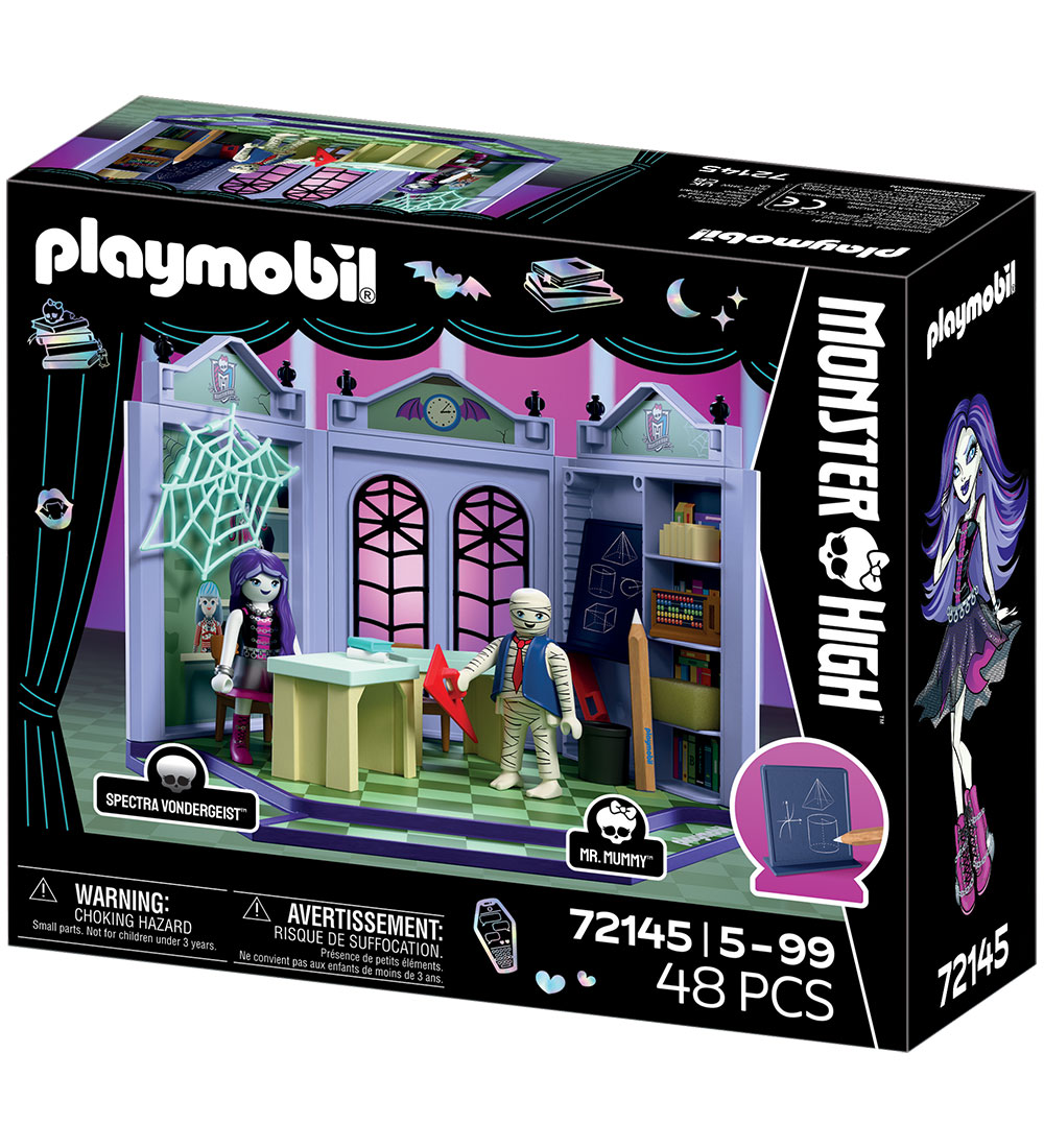 Playmobil Monster High Klassenzimmer - 72145 - 48 Teile - Playmobil - One Size - Spielzeug von Playmobil