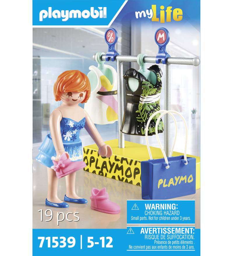 Playmobil My Life - Kleidung einkaufen - 71539 - 19 Teile - Playmobil - One Size - Spielzeug von Playmobil