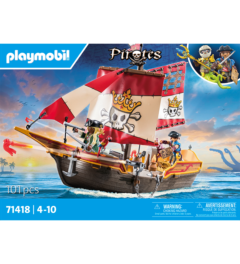 Playmobil Pirates - Klein Piratenschiff - 71418 - 101 Teile - Playmobil - One Size - Spielzeug Playmobil Pirates - Klein Piratenschiff - 71418 - 101 Teile - Playmobil - One Size - Spielzeug von Playmobil