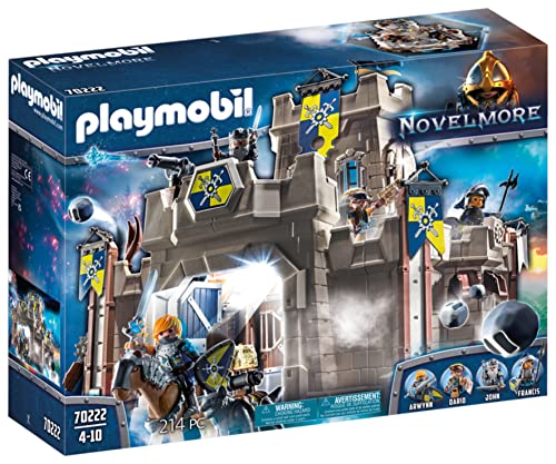 PLAYMOBIL Novelmore 70222 Novelmore Fortress with integrated catapult and surprise trapdoor, Toy for Children Ages 5+ von PLAYMOBIL