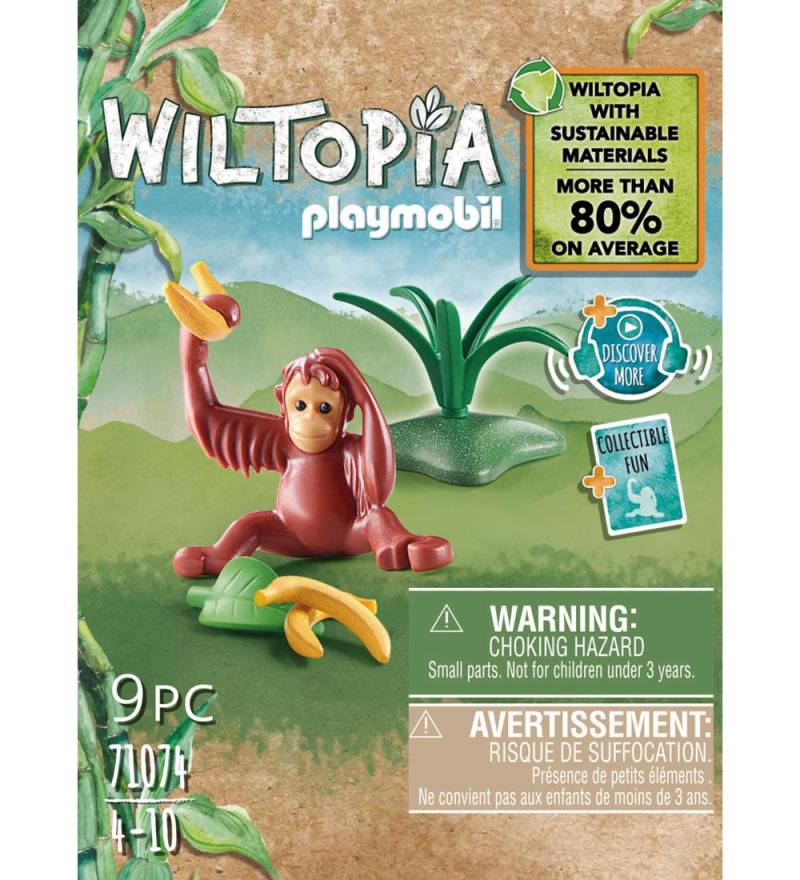 Playmobil Wiltopia - Junger Orang- Orangutang - 71074 - 9 Teile - Playmobil - One Size - Spielzeugtiere Playmobil Wiltopia - Junger Orang- Orangutang - 71074 - 9 Teile - Playmobil - One Size - Spielzeugtiere von Playmobil