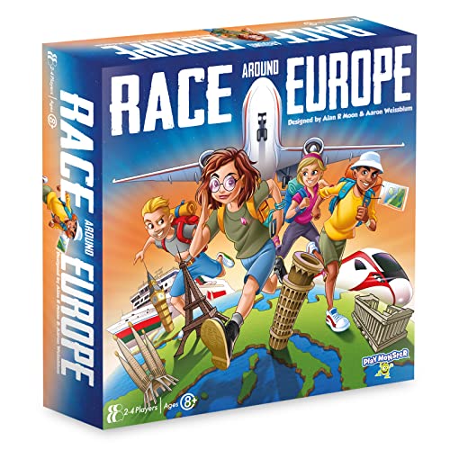 PlayMonster Games Race Around Europe Brettspiel von PlayMonster