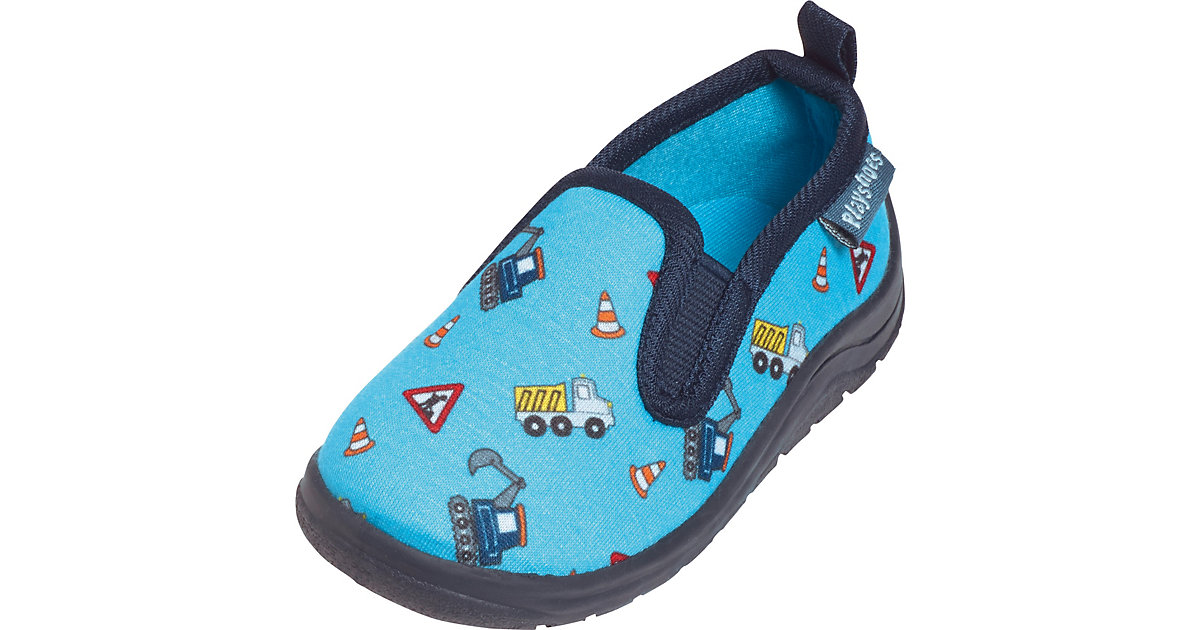 Hausschuhe BAUSTELLE blau Gr. 18/19 Jungen Baby Hausschuhe BAUSTELLE blau Gr. 18/19 Jungen Baby von Playshoes