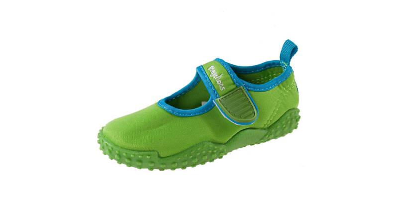 PLAYSHOES Kinder Badeschuhe mit UV Schutz 50+ grün-kombi Gr. 18/19 Jungen Baby von Playshoes