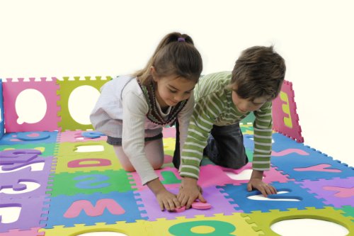 Playshoes EVA Puzzlematten 36 Stück mit 84 Teilen Spielteppich Spielmatten von Playshoes
