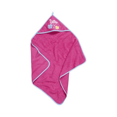 Playshoes Frottee-Kapuzentuch Flamingo pink von Playshoes