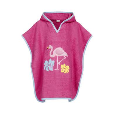 Playshoes Frottee-Poncho Flamingo pink von Playshoes