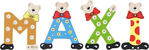 Playshoes Kinder Holz-Buchstaben Namen-Set Maxi - Sortiert von Playshoes