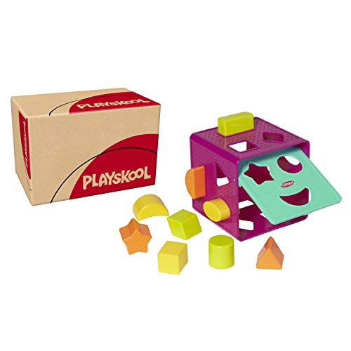 Playskool Förmchenwürfel Zuordnungsspielzeug mit 9 Formen für Kleinkinder ab 18 Monaten (Amazon Exclusive) von Playskool