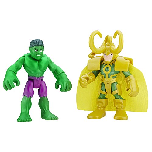 Playskool Heroes – Marvel – Super Hero Adventures – Hulk & Loki – Minifiguren Zum Sammeln und Tauschen von Playskool