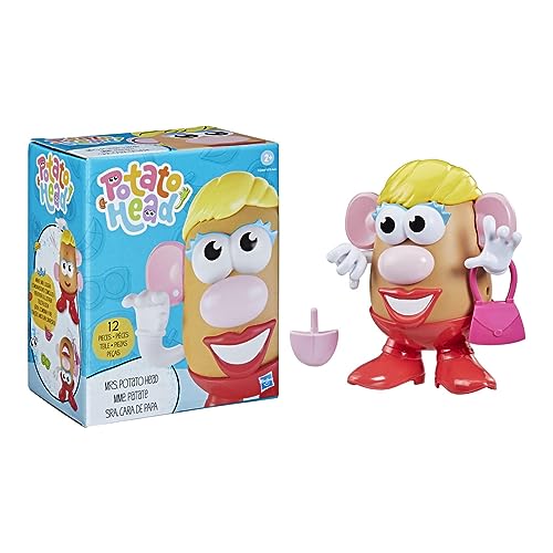 Playskool 5010993873852 F32455X0 Madame Patate Mrs. Potato Head klassisches Spielzeug für Kinder ab 2 Jahren, enthält 12 Teile für lustige Gesichter, Mehrfarbig von Mr. Potato Head