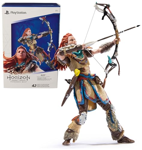Playstation Horizon Forbidden West, Deluxe Actionfigur Aloy mit 15 Zubehörteilen, 15 cm, The Shapes Kollektion, für PS5 Fans und Sammler ab 17 Jahren Playstation Horizon Forbidden West, Deluxe Actionfigur Aloy mit 15 Zubehörteilen, 15 cm, The Shapes Kollektion, für PS5 Fans und Sammler ab 17 Jahren von Playstation
