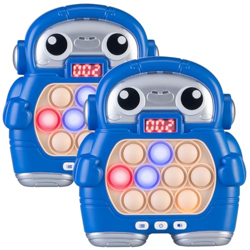 Playtastic 2er-Set Quick-Push-Bubble-Spielkonsole „Astronaut”, mit Display, blau Playtastic 2er-Set Quick-Push-Bubble-Spielkonsole „Astronaut”, mit Display, blau von Playtastic