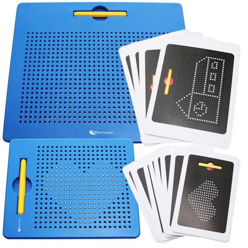 Playtastic 2er-Set magnetische Reise-Zeichentafeln, Stift & Vorlagen, blau Playtastic 2er-Set magnetische Reise-Zeichentafeln, Stift & Vorlagen, blau von Playtastic