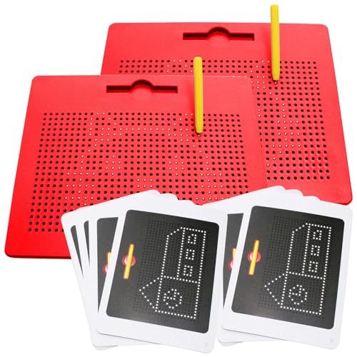 Playtastic 2er-Set magnetische Reise-Zeichentafeln, Stift & Vorlagen, rot Playtastic 2er-Set magnetische Reise-Zeichentafeln, Stift & Vorlagen, rot von Playtastic
