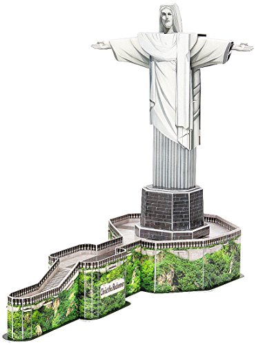 Playtastic 3D Modellbau Puzzle: 3D-Puzzle Cristo Redentor in Rio de Janeiro, 22 Puzzle-Teile (Gebäude Puzzle, Kinder Spielzeug, Bausätze) von Playtastic