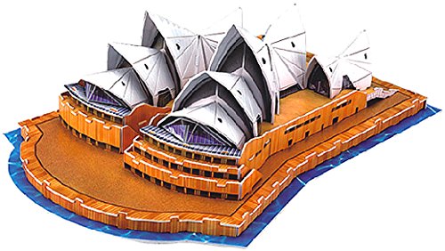 Playtastic Kinder 3D Puzzle Spiel: Faszinierendes 3D-Puzzle Opera House in Sydney, 58 Puzzle-Teile (Puzzle Bauwerke, Kinder Spielzeug, Modellbau Bausatz) von Playtastic