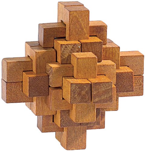 Playtastic Geduldspiel Holz Lösung: Geduldspiel Der verhexte Knoten (der Verhexte Knoten Lösung, Knobelspiel Holz, Zauberwürfel) von Playtastic