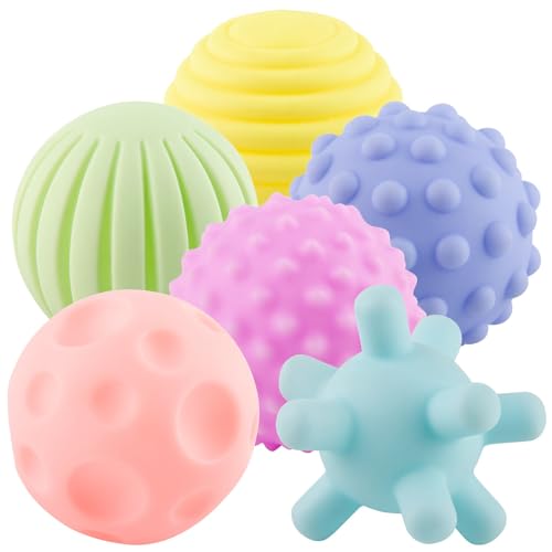 Playtastic Ball Kinder: 6er-Set Sensorik-Bälle für Babys, mit verschiedenen Texturen, BPA-frei (Texturierter Ball für Säuglinge, Babyball, Baby) Playtastic Ball Kinder: 6er-Set Sensorik-Bälle für Babys, mit verschiedenen Texturen, BPA-frei (Texturierter Ball für Säuglinge, Babyball, Baby) von Playtastic
