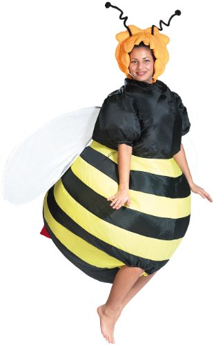 Playtastic Luftkostüm: Selbstaufblasendes Kostüm Fette Biene (Fastnacht Kostüm, Aufblasbares Halloween Kostüm, Scherzartikel) von Playtastic