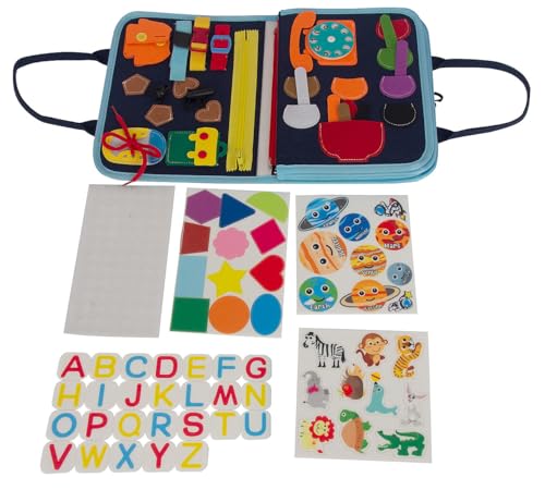 Playtastic Kinderspiel Buch: Kinder-Motorik-Spielbuch mit 8 Seiten, 5 Motivkarten und Zubehör (Kinder Lernspielzeug, Spiel Buch) von Playtastic
