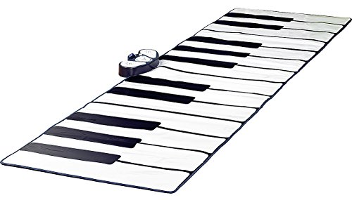 Playtastic Klaviermatte: Riesige Klavier-Matte mit Aufnahme-Funktion, 255 x 80 cm (Bodenklavier, Piano Matte, Musikmatte Erwachsene) von Playtastic