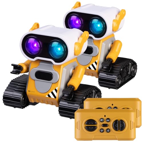 Playtastic Roboter: 2er-Set Kinder-Spielzeugroboter, ferngesteuert und wiederaufladbar (Spielzeug Roboter ferngesteuert, Toys) von Playtastic