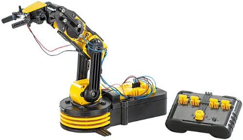 Playtastic Roboterarm selber Bauen: Baukasten Roboter-Arm (Roboterarm Bausatz, Greifarm, Fernbedienung) von Playtastic