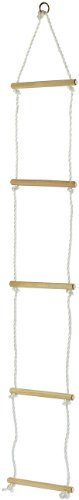 Playtastic Seilleiter: Strickleiter mit 5 Holzsprossen für Kinder (Strickleiter Klettern, Hängeleiter Kinder, befestigen) von Playtastic