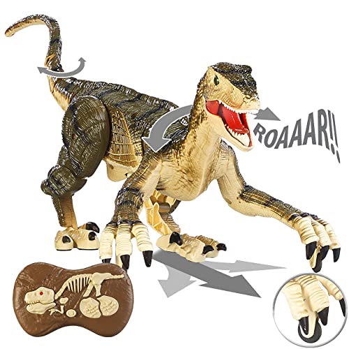 Playtastic Dino: Ferngesteuerter XL-Dinosaurier mit Soundeffekten, 2,4 GHz, 45 cm (Ferngesteuerter Dino, Dino mit Fernbedienung, Ferngesteuerte Spielzeug) von Playtastic