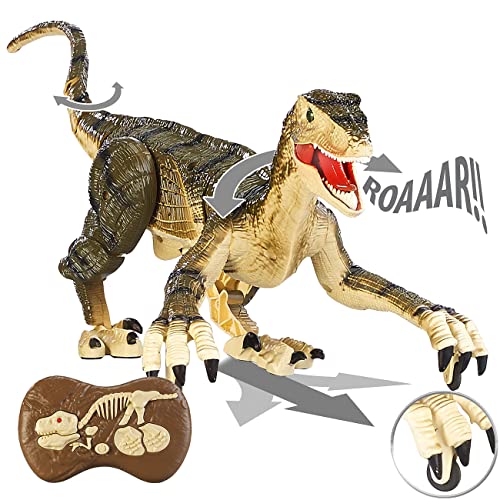 Playtastic Dino: Ferngesteuerter XL-Dinosaurier mit Soundeffekten, 2,4 GHz, 45 cm (Dino ferngesteuert, Dinosaurier mit Fernbedienung, Ferngesteuerte Spielzeug) von Playtastic
