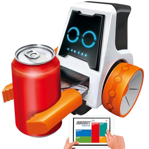 Playtastic Roboter zum selber Bauen: Spielzeug-Roboter-Bausatz mit Bluetooth und App für Programmierung (Roboterbausatz, Lernroboter, Ferngesteuerte Autos) von Playtastic
