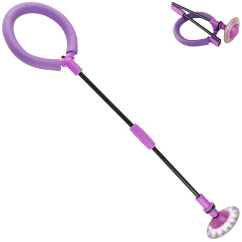 Playtastic Spinner-Spielzeug: Kinder-Swing-Wheel mit induktionsbetriebenem LED-Lichtrad, lila (Springringe Kinder, Knöchelsprungball, Geburtstag) von Playtastic