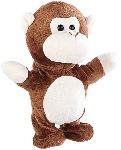 Playtastic Plüschaffe: Sprechender Plüsch-AFFE mit Mikrofon, spricht nach und läuft, 22 cm (Nachsprechende Tiere, Labertier, Nachsprechender) von Playtastic