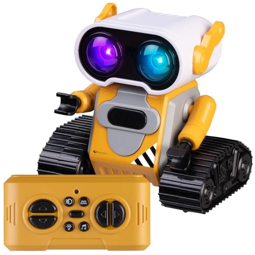 Playtastic robuste Spielzeugroboter: Kinder-Spielzeugroboter, ferngesteuert und wiederaufladbar, gelb (Toy, Roboter) von Playtastic