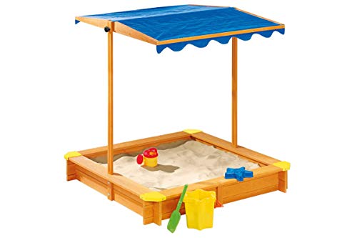 Playtive Junior Sandkasten mit Dach Sandkiste Buddelkiste von Playtive Junior