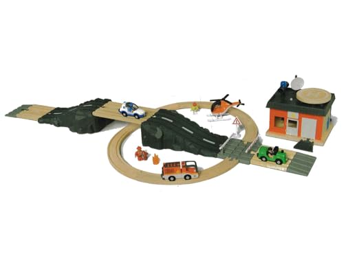 Playtive Schienen- und Straßen-Set - Einsatzzentrale 50-teilig Playtive Schienen- und Straßen-Set - Einsatzzentrale 50-teilig von Playtive