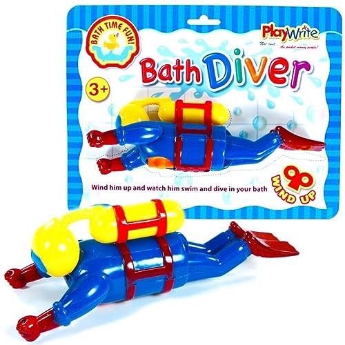 Kinder Badezeit Spaß Taucher Aufziehbarer Wassertaucher Kleinkind Spielzeug von Playwrite