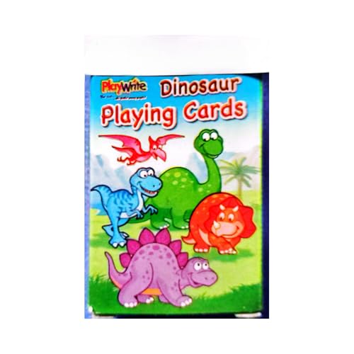 Playwrite Dinosaurier-Spielkartendeck (Einheitsgröße) (Mehrfarbig) von Playwrite