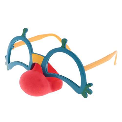 Pleayietoopiatiey Lustige Clown-Partybrille mit roter Nase, Hallowmas Kostümzubehör Pleayietoopiatiey Lustige Clown-Partybrille mit roter Nase, Hallowmas Kostümzubehör von Pleayietoopiatiey