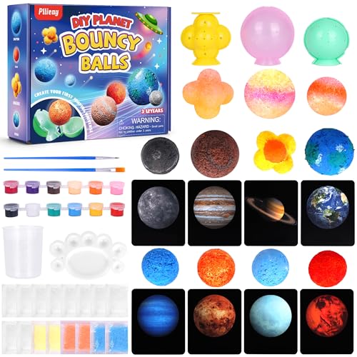 Pllieay Flummi-Planeten Gummiball Selber Machen, Fun Science Experimentierset Kosmos Flummi für Einsteiger, DIY Planet Hüpfball Mach Dein Eigenes Hüpfball-Set Geburtstag Geschenk Pllieay Flummi-Planeten Gummiball Selber Machen, Fun Science Experimentierset Kosmos Flummi für Einsteiger, DIY Planet Hüpfball Mach Dein Eigenes Hüpfball-Set Geburtstag Geschenk von Pllieay