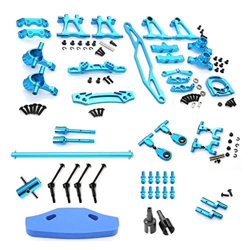 Plouluyt Metall Modifikation ZubehöR Kit Querlenker Achs Lenkung Schenkel Set für TT02-02 1/10 RC Upgrade Teile,1 von Plouluyt