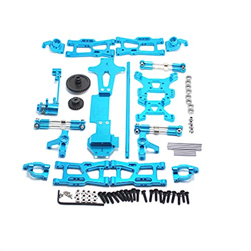 Plouluyt für 1:14 144001 RC Voll Upgrade Teile Metall C Sitz Lenk Becher Schwinge Zentral Antriebswelle, Blau von Plouluyt