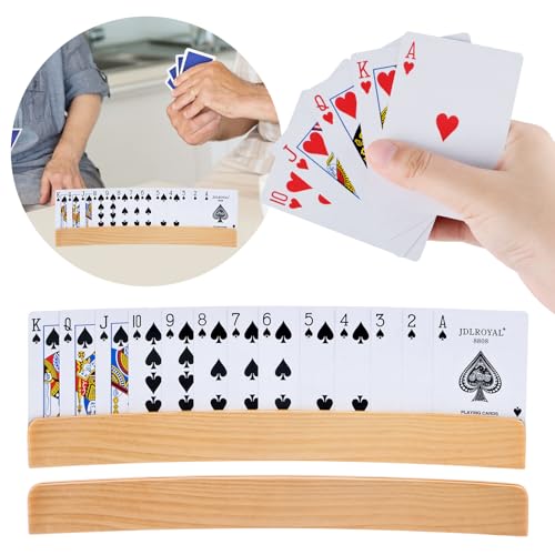 Kartenhalter Kinder 2 Stück Kartenhalter Spielkarten Freisprech Kartenständer Kinder Spielkartenhalter Holz Spielkartenhalter für Senioren und Kinder- 33cm Kartenhalter Kinder 2 Stück Kartenhalter Spielkarten Freisprech Kartenständer Kinder Spielkartenhalter Holz Spielkartenhalter für Senioren und Kinder- 33cm von PlsMupn